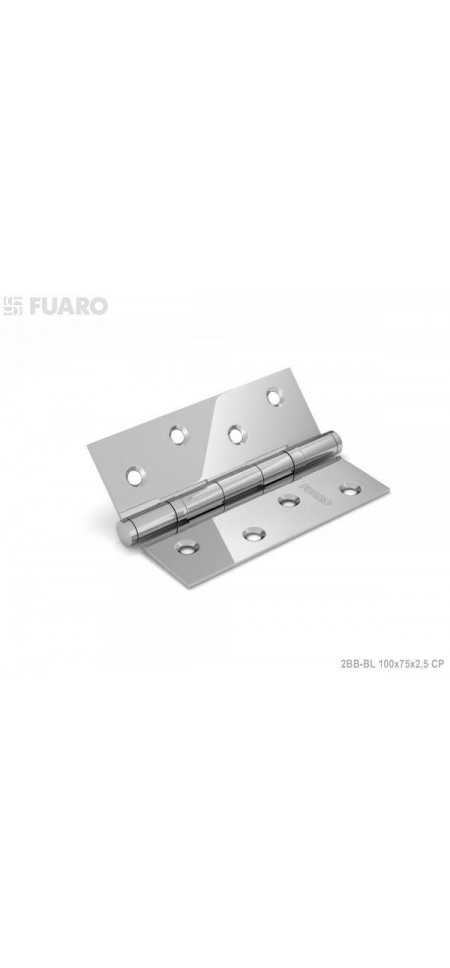 Петли накладные карточные FUARO 2BB BL 100x75x2,5